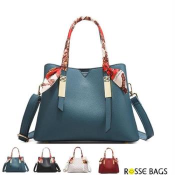 【Rosse Bags】新款大容量手提肩背包(現+預  黑色／紅色／藍色／白色)