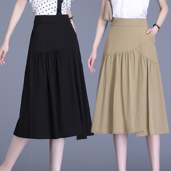 麗質達人 - 8133設計款中長裙-二色
