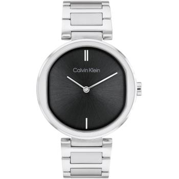 Calvin Klein 凱文克萊 典雅簡約時尚腕錶/黑X銀/36mm/CK25200249