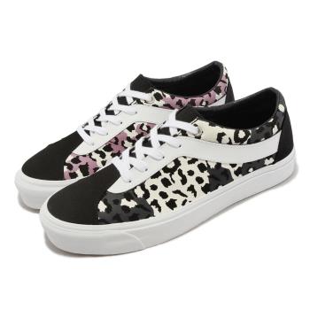 Vans 休閒鞋 Bold Ni 男鞋 女鞋 黑 白 豹紋 麂皮 帆布 滑板鞋 拼接 低筒 VN0A5DYABML