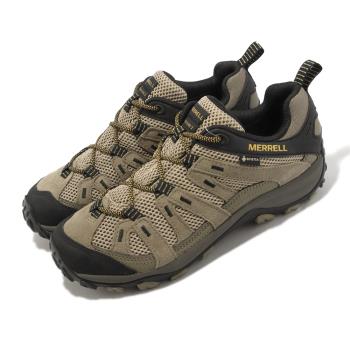Merrell 登山鞋 Alverstone 2 GTX 男鞋 棕 黃 黑 防水 越野 戶外 郊山 健行 低筒 ML037133