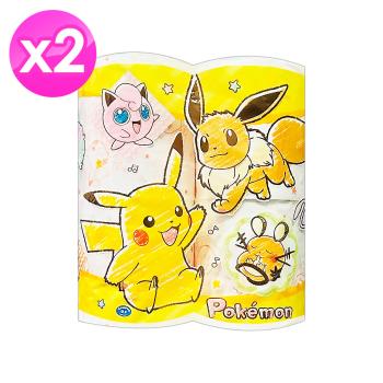 日本Pokemon卡通印花捲筒衛生紙(4捲/袋) x2袋-皮