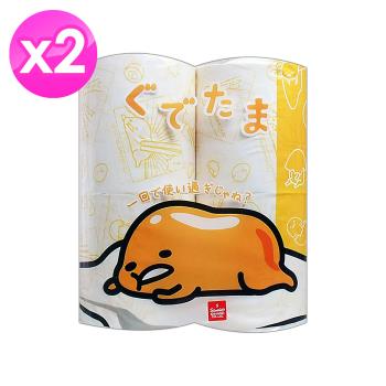 日本Gudetama卡通印花捲筒衛生紙(4捲/袋) x2袋-蛋