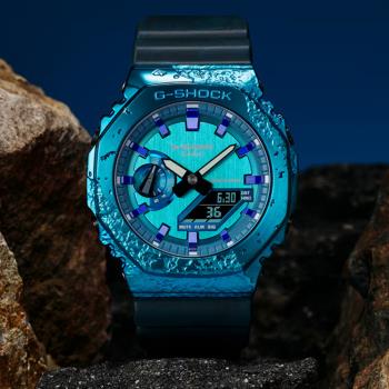 CASIO G-SHOCK 40週年探險家之石系列 雙顯腕錶 GM-2140GEM-2A