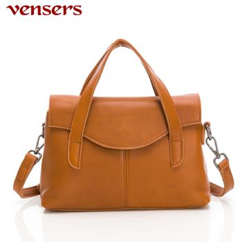 【vensers】小牛皮潮流個性包~肩背包(NE302503駝色)