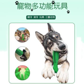 【ROYALLIN 蘿林嚴選】寵物狗狗牙刷彈性磨牙棒(磨牙棒 寵物啃咬清潔 寵物耐磨耐咬玩具)