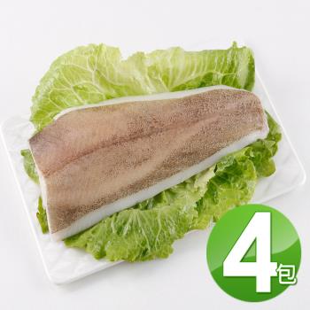 【華得水產】扁鱈魚(比目魚)4片組(300-400g/包)