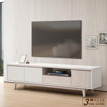 日本直人木業-TIME現代風182公分加陶板電視櫃