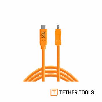 Tether Tools CUC2615-ORG Type-C到Tybe-B 公對公傳輸線 4.6m-公司貨