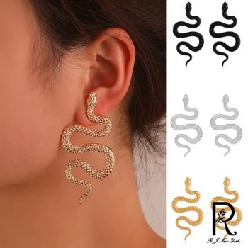 【RJ New York】誇張蛇型歐美復古個性耳環(3色可選)