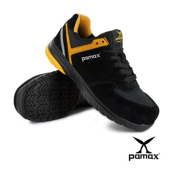 【PAMAX 帕瑪斯】頂級氣墊止滑運動型安全鞋(PS36902FEH 黑黃 / 男女尺寸)