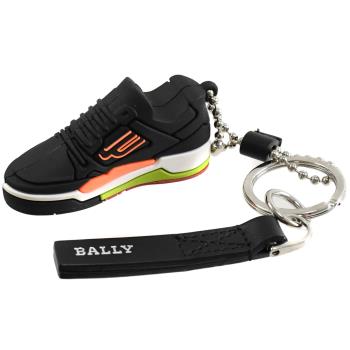 BALLY 6301275 BALLY CHAMPION 潮流球鞋鑰匙圈吊飾.黑