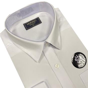 [MURANO]SLIM FIT 吸濕排汗長袖襯衫-白色 (M~3XL)