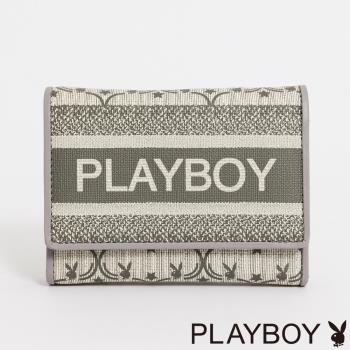 PLAYBOY - 短夾Miss bunny系列 - 灰色
