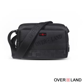 OVERLAND - 美式十字軍 - 經典格紋拼接多層斜背包 - 5709