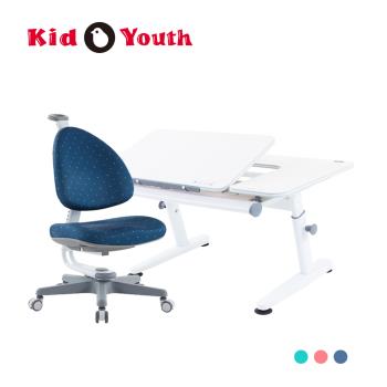 【Kid2Youth 大將作】兒童手調式升降書桌椅 寬100cm M6+XS&amp;BABO椅