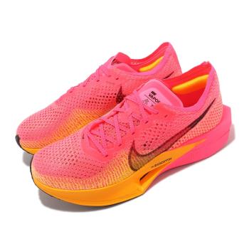 Nike 競速跑鞋 ZoomX Vaporfly Next% 3 男鞋 回彈 碳板 粉紅 橘 黑 運動鞋 DV4129-600