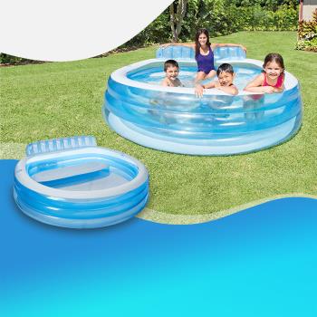 【INTEX】229CM家庭豪華水池(3+) 充氣游泳池 家庭游泳池- VENCEDOR