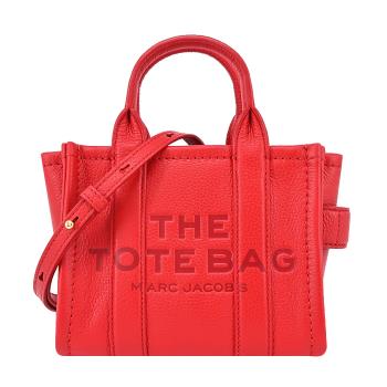 MARC JACOBS THE LEATHER MICRO TOTE 皮革兩用托特包-紅