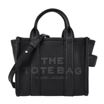 MARC JACOBS THE LEATHER MICRO TOTE 皮革兩用托特包-黑