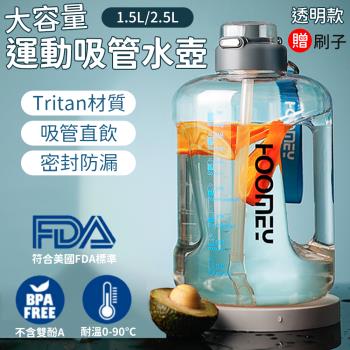 【單入】Tritan 大容量水壺 (1.5L/個)【附贈刷子】