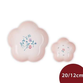 Le Creuset 南法花語系列 花型深盤 12/20cm 2入 貝殼粉
