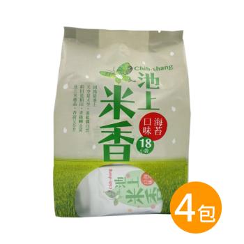 【池上鄉農會】池上米香-海苔口味180公克(18小袋)x4包/組