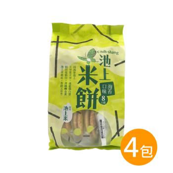 【池上鄉農會】池上米餅-海苔口味136公克(2枚x8小袋)x4包/組