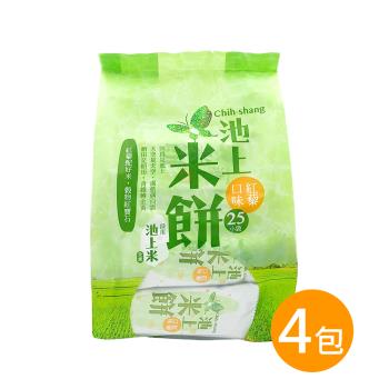 【池上鄉農會】池上米餅-紅藜口味75公克(25小袋)x4包/組