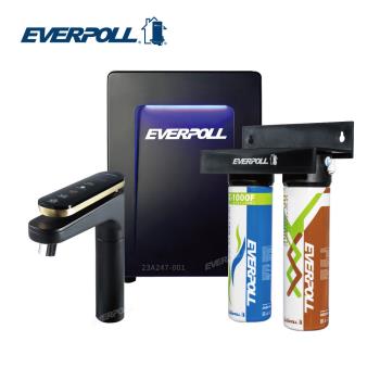 【EVERPOLL】智能廚下型三溫UV觸控飲水機+經典複合淨水器(EVB-398+DCP-3000HA)