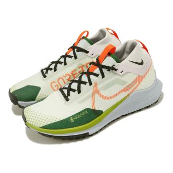 Nike 越野跑鞋 React Pegasus Trail 4 GTX 男鞋 橘 綠 防水 戶外 運動鞋 FN3430-180
