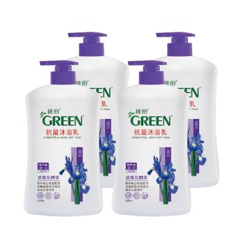 綠的GREEN 抗菌沐浴乳-鳶尾花精油1000mlX4