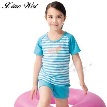 【SARBIS 沙兒斯品牌】女童短袖二件式泳裝NO.B8220108