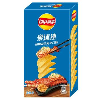 樂事樂連連和風蒜香海老口味洋芋片166g/盒