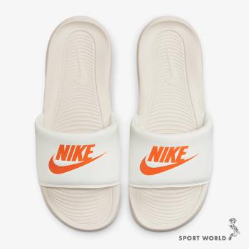 Nike 男鞋 女鞋 拖鞋 Victori One Slide 柔軟 白橘【運動世界】CN9675-108
