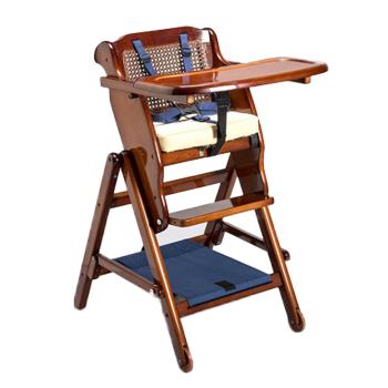 【孩子國】高度可調原木兒童餐椅/折疊餐椅/成長餐椅(台灣製)