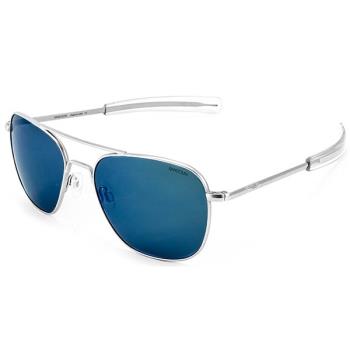 【RANDOLPH】墨鏡 飛官款太陽眼鏡 AF171 58mm 霧銀框/水藍銀鏡片AR 美國製 軍規認證
