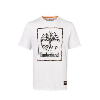 Timberland 男款白色有機棉印刷短袖T恤A27GP100