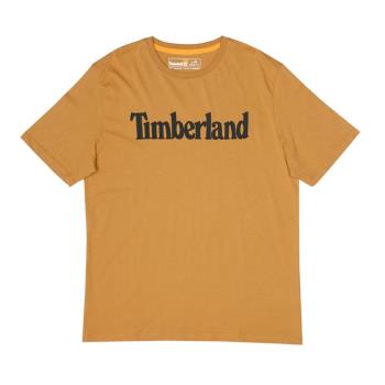 Timberland 男款小麥色LOGO印花短袖T恤A6DN3P47