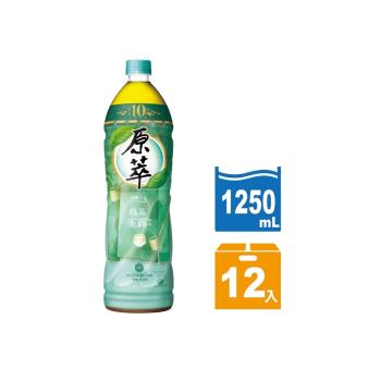 【福利品】原萃 玉露綠茶1250ml(12入/箱)(無糖)