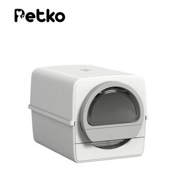 PETKO 封閉式半自動貓砂盆 貓廁所 貓砂盆