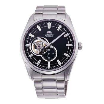 【ORIENT】東方錶 RA-AR0002B 藍寶石鏡面 鏤空開芯 鋼錶帶 機械男錶 黑/銀 40.8mm