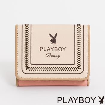 PLAYBOY - 短夾 Viva+系列 - 粉色