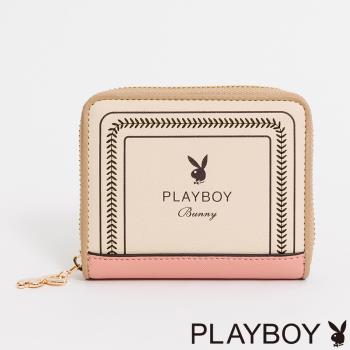 PLAYBOY - 卡片零錢包 Viva+系列 - 粉色