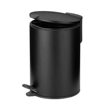 《KELA》Mats腳踏式垃圾桶(黑3L)