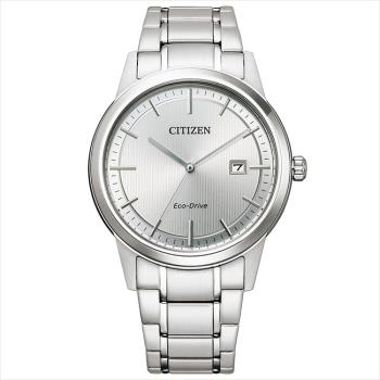 【CITIZEN】星辰 Eco-Drive AW1231-66A 光動能 日期顯示 鋼錶帶男錶 銀 40mm