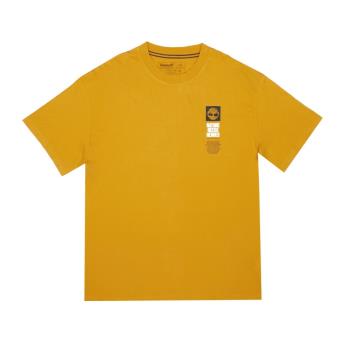 任-Timberland 男款橘色NNH背面寬鬆短袖T恤A2F2K804