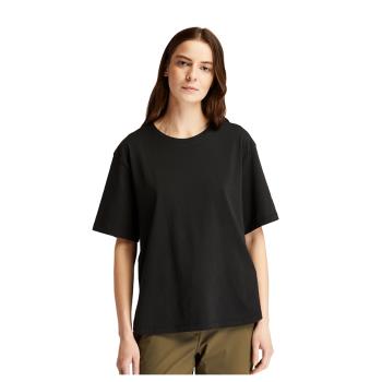 任-Timberland 女款黑色Ecoriginal LOGO短袖T恤A23HH001