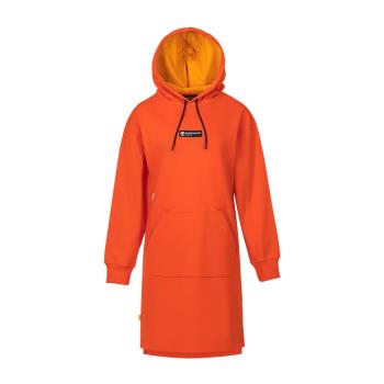 任-Timberland 女款亮橘色寬鬆連帽長袖連衣裙A25V3845