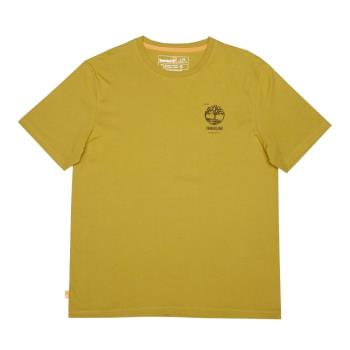 任-Timberland 男款芥黃色背面印花有機棉短袖T恤A6A6DCY1